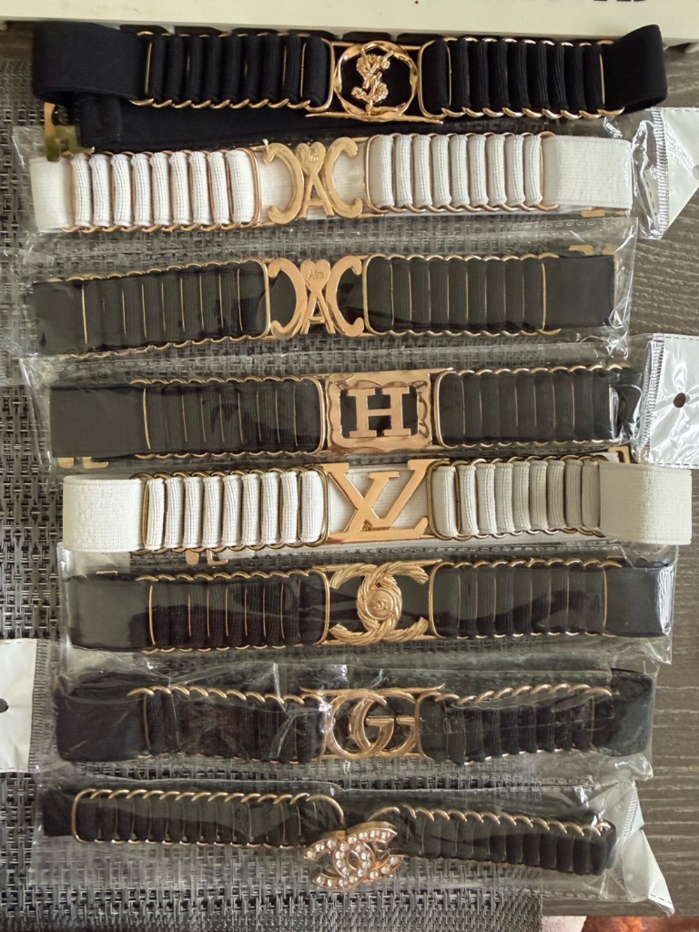 Assorted Women’s Stretch Belts – 1” Wide – Fits Waist Size 27 and Up